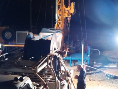 Night work in Jordan.