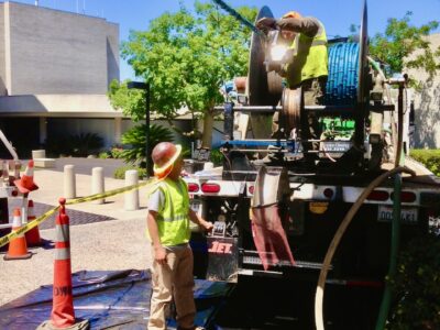 IMG_0741 High-pressure hose on WellJet truck.